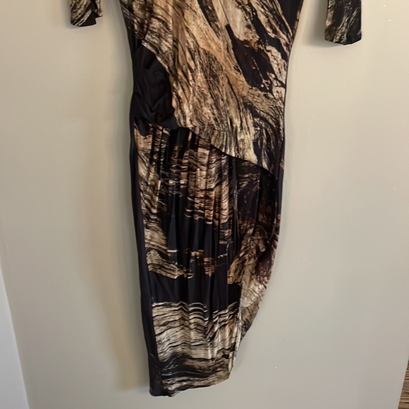 HELMUT LANG Wrap Ruched Dress assymetric - Picture 3 of 6